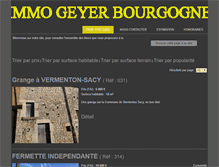 Tablet Screenshot of immo-geyer-bourgogne.com